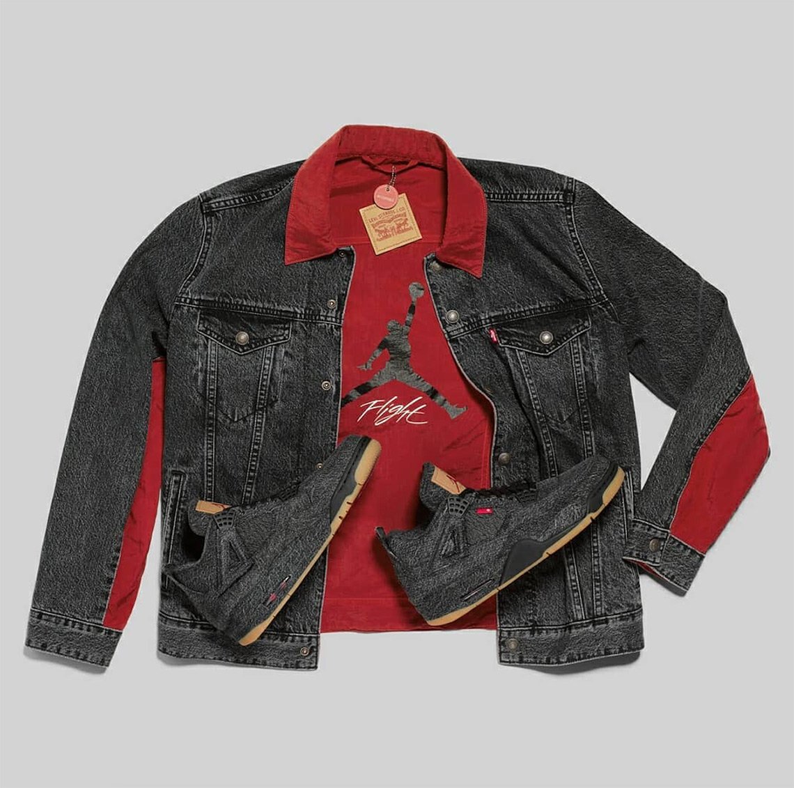 Levi’s x Air Jordan 4 Release on June 20th In White &amp; Black For Adults ($250) And Kids ($200)
➡️bit.ly/1XjulJD