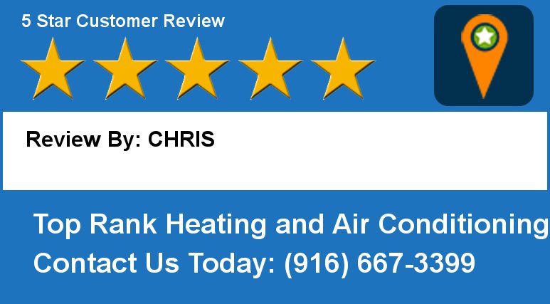 Review By: CHRIS  Top Rank Heating &amp; Air
9100 Elkmont Way, Elk Grov
