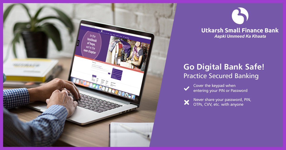 Utkarshsfbl's tweet photo. With convenience, ensure #SecuredBanking by following some simple #DigitalBankingTips to avoid any fraudulent activity. Click on https://t.co/bbPqXM5K7b to know more #SecuredDigitalBankingTips
#RBIFinancialLiteracyWeek #UtkarshSmallFinanceBank https://t.co/2pMNNXAziQ