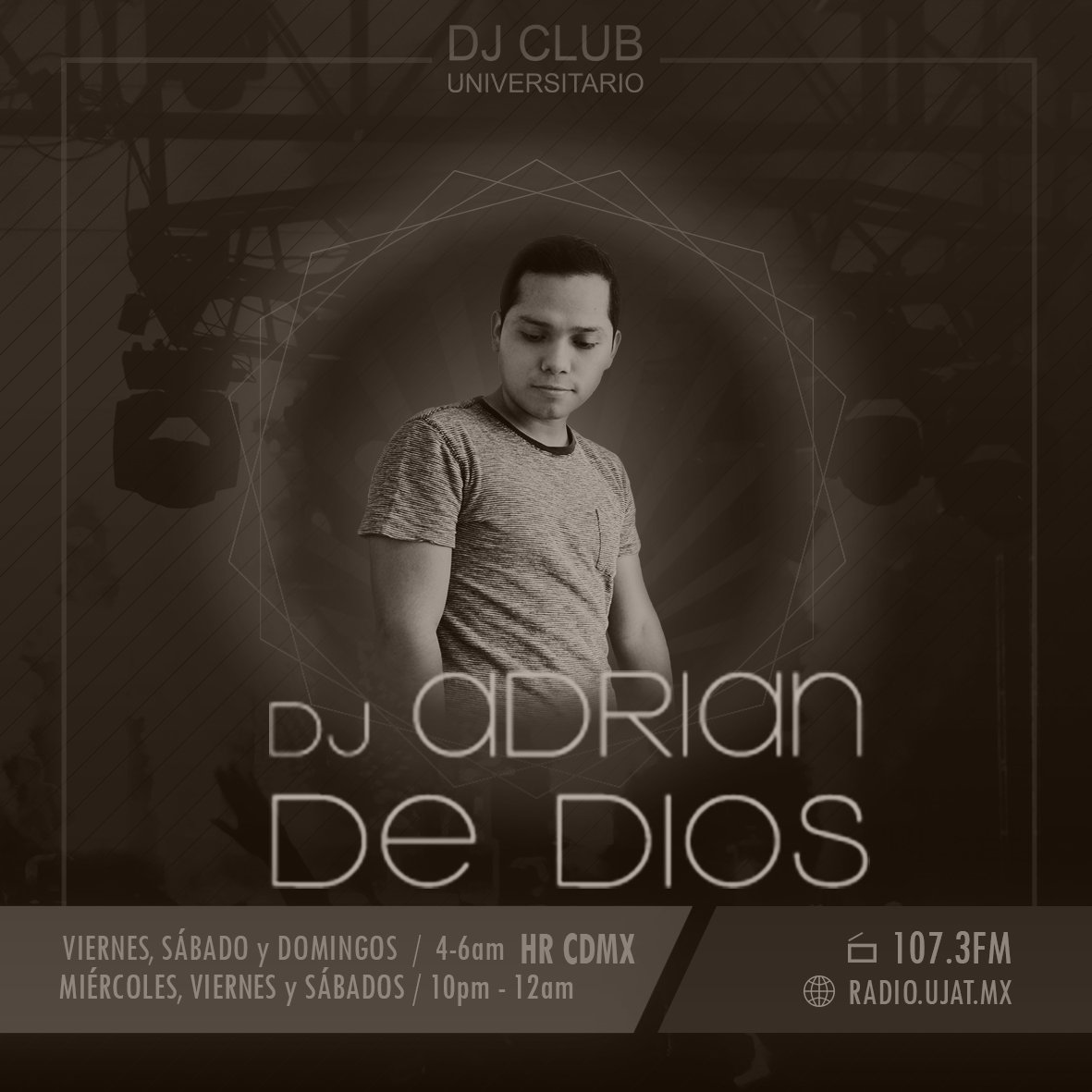 maldonado__76's tweet photo. #Miercoles de 23:00 a 24:00 en  @DjClub_UJAT 🎧 Escucharás ::: #NewSources ::: a cargo de @adrian_dsolis en 📻 @RADIO_UJAT 107.3 FM Voz Universitaria #DeepHouse #TechHouse #Techno #Tabasco #MexicanPower #DJ #LiveSet #podcast 📱💻🇲🇽🇲🇽 https://t.co/JfJvMCIv0y