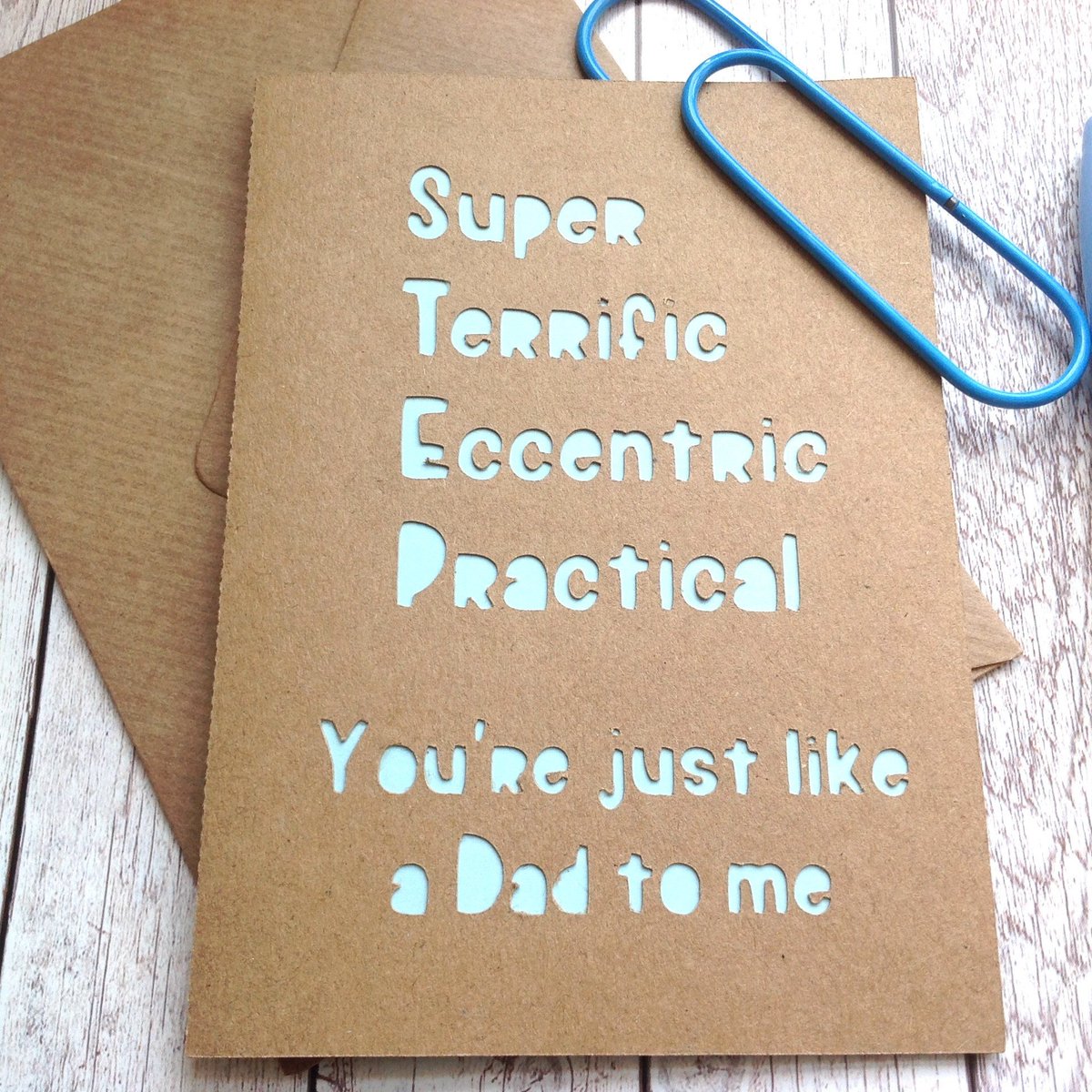 photo Like A Father To Me Quotes cute stepdad step father kraft card