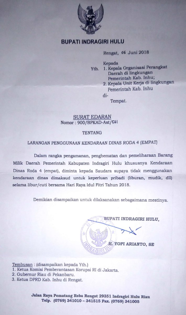 Surat Cuti Hari 30 Julai 2019