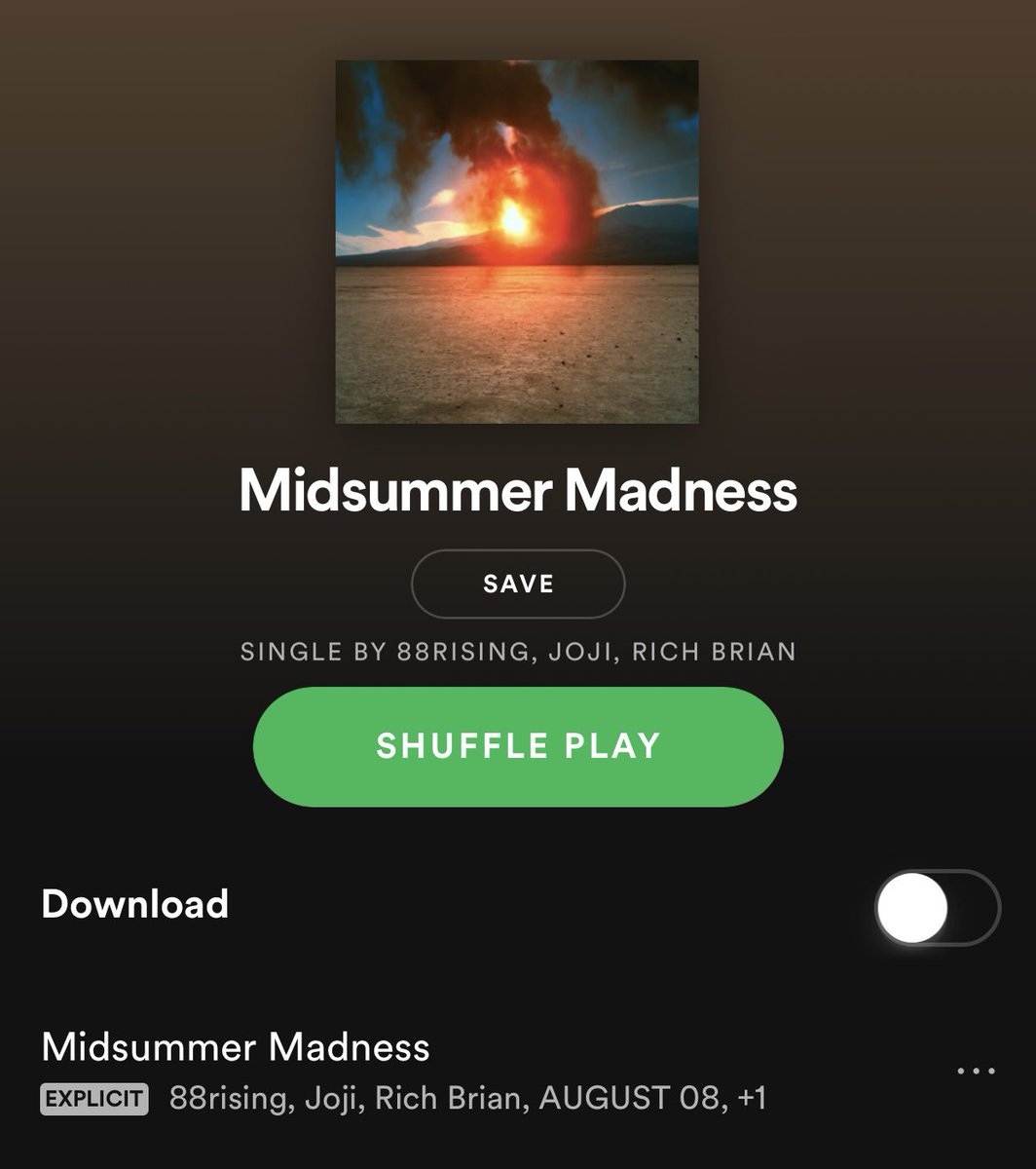 “MIDSUMMER MADNESS” out now. kiss somebody to this for me. on the lips.
