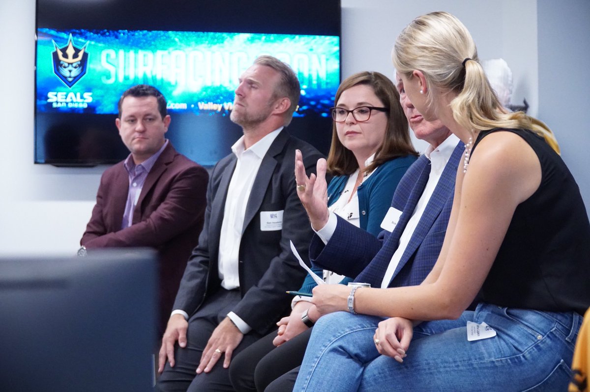 Thank you to everyone who made tonight’s event so successful! We had a wonderful time hearing from the <a href="/SDGullsAHL/">San Diego Gulls</a>, @1904_FC, @SanDiegoLax and @SdLegion. A special thank you to the Seals for hosting us and <a href="/TabithaLipkin/">Tabitha Lipkin</a> for moderating! #WISEWorks