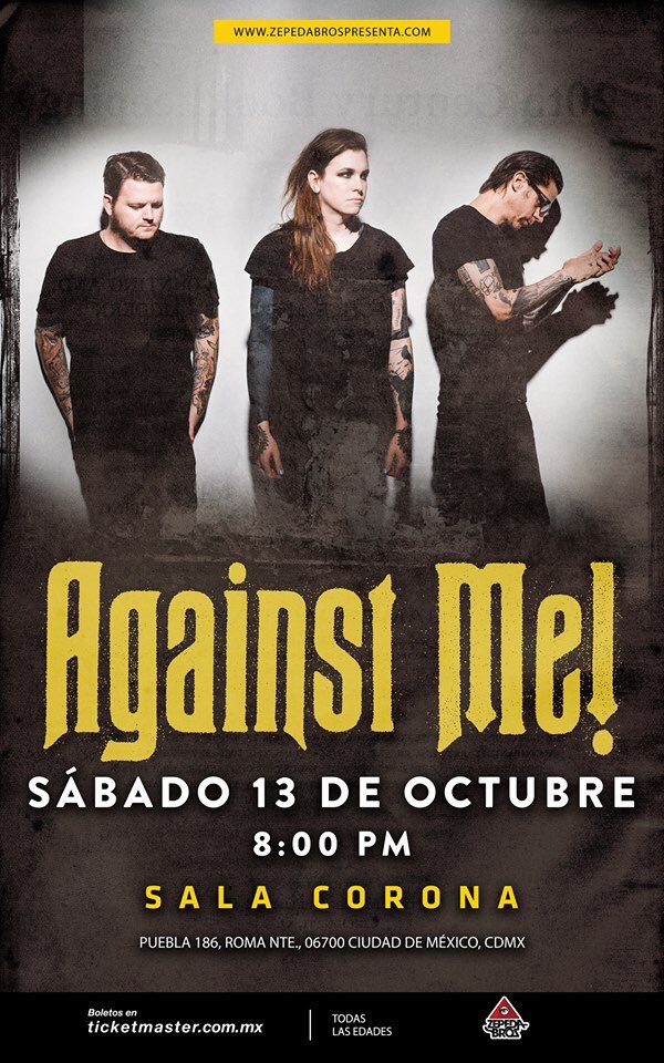 Distrito_Sonido's tweet image. ¡HELL FUCKEN YEAH! 
@againstme en México. 🔥🤘🏼