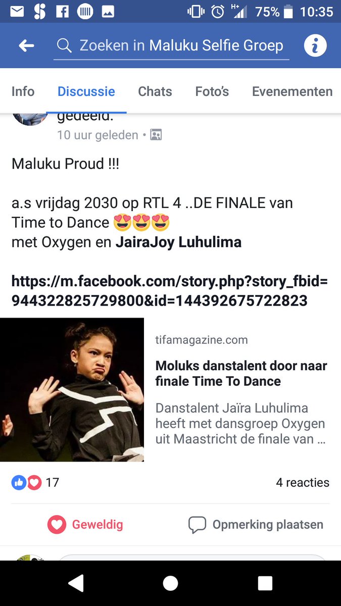 Mijn nichtje Jaïra Joy Luhulima uit Maastricht