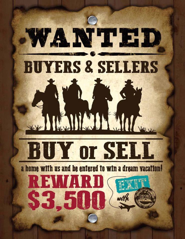 TessierTeam's tweet photo. EXIT WITH EXIT!! Buy or sell with Exit and be entered to win a dream vacation!! #ExitWithEXIT #TessierTeam https://t.co/ygwZJ4tgjk