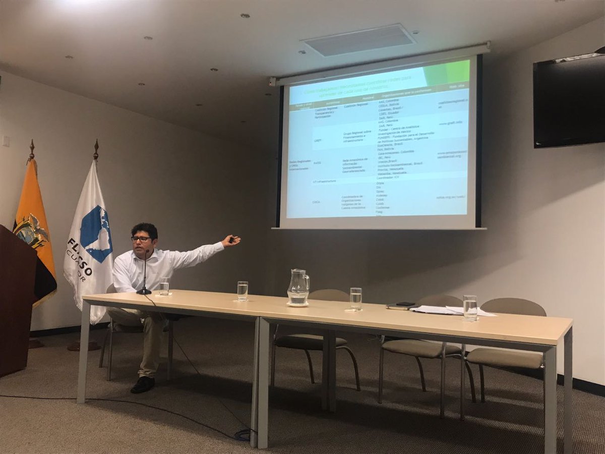 #Quito "Las inversiones chinas están priorizando las actividades de infraestructura; existen una serie de casos como el tren bioceánico. Necesitamos una mirada regional de este tipo de proyectos por su impacto en la Cuenca Amazónica" <a href="/cesarleogamboa/">Cesar Gamboa Balbin</a> de <a href="/ONGDAR/">ONG DAR</a> @ISLP_GLOBAL