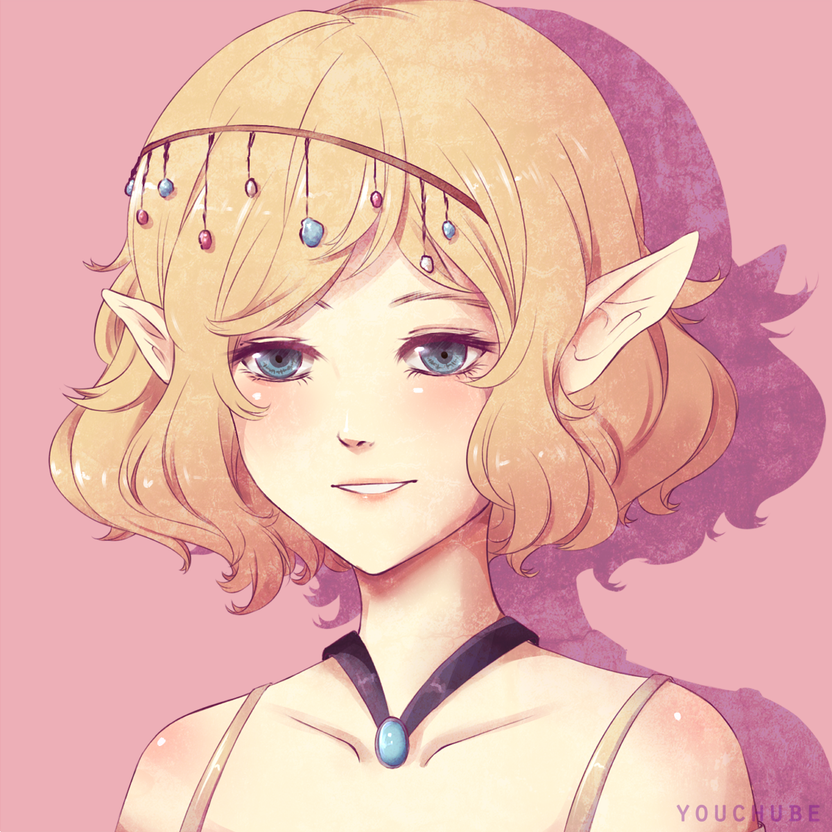 Lineart+Simple color of this commission example. Still gotta do the painted version!