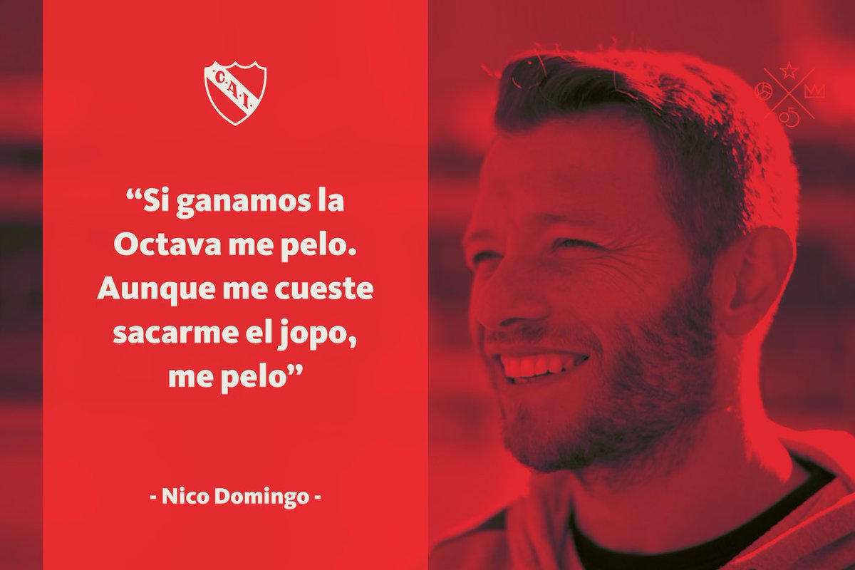 Independiente's tweet photo. Que ese jopo tenga fecha de vencimiento, Nico 😉

#PreguntaleADomingo

#VamosPorLa8va #TodoRojo 🔴 https://t.co/LnRLI36P6Y