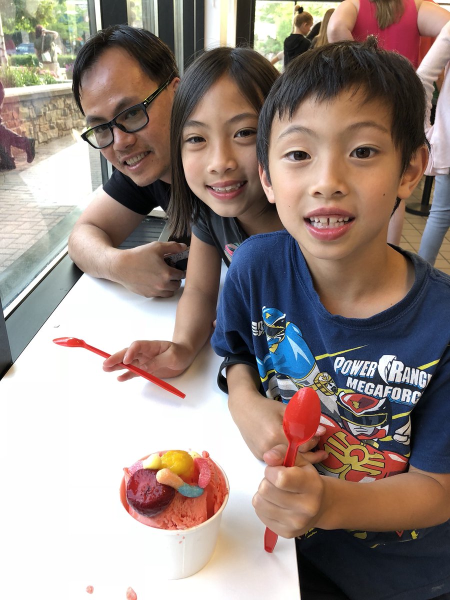 PhanTFam's tweet photo. Trying some rolled ice cream https://t.co/P6O7Nl0kN3
