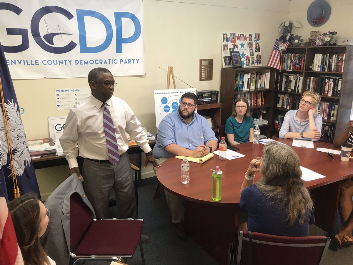 WillisGov's tweet photo. Great meeting with my running mate, Senator John Scott, and @GVLDem. Let's get out the vote next Tuesday! #scpol https://t.co/NPDeHCB21E