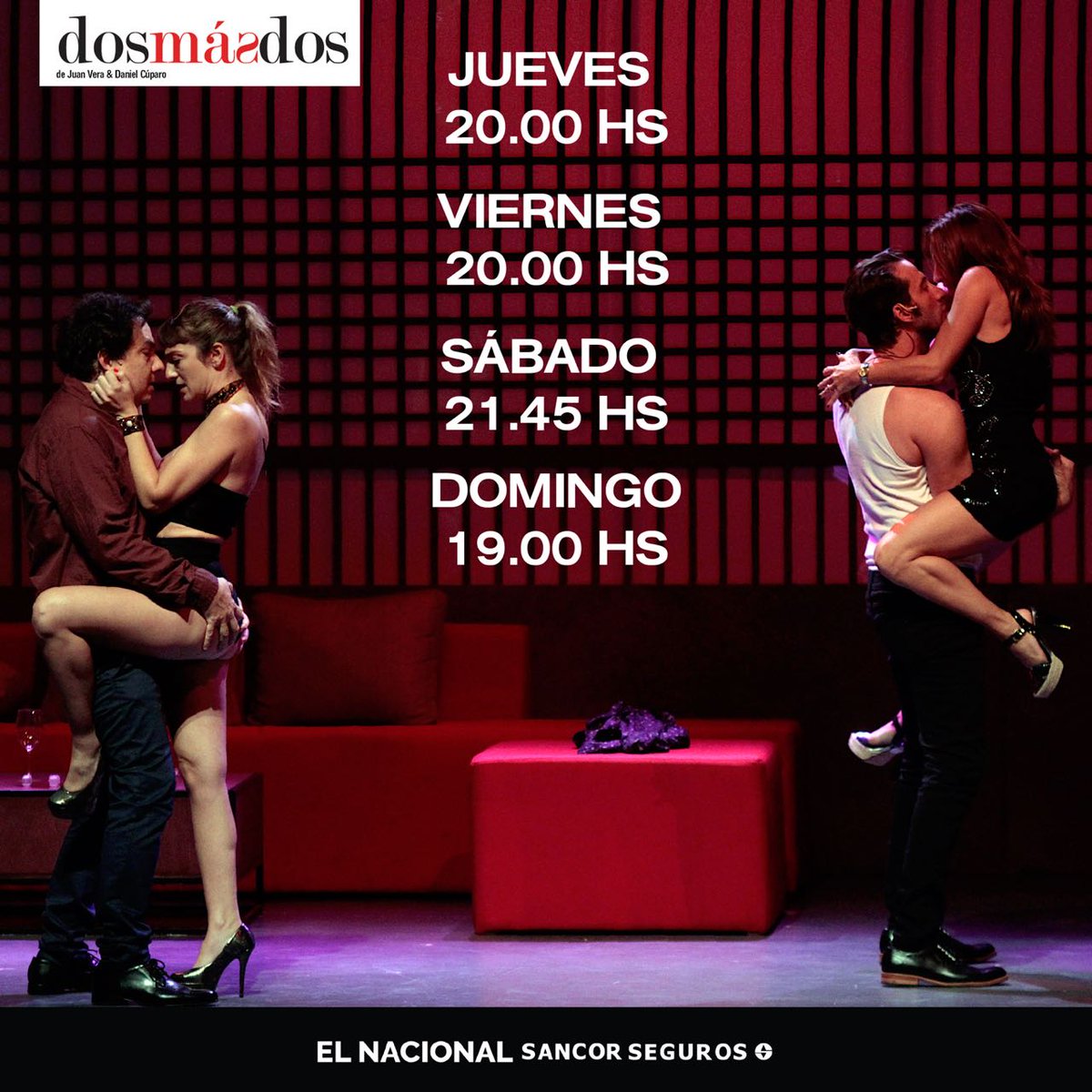 Soyeleowexler's tweet photo. #2mas2 en el @elnacionalarg
@#fernanmiras @juli_zylberberg @cianocaceres 👊👌🙋 https://t.co/bBvobjHYwy