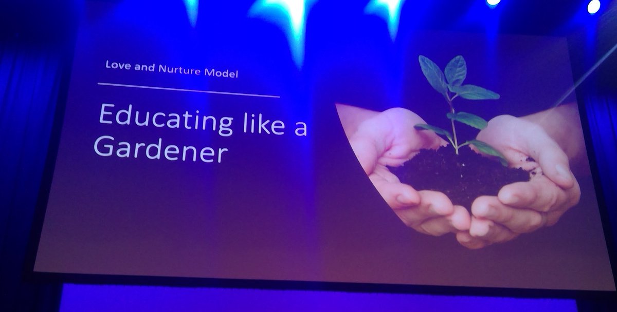 BecWest81's tweet photo. "Children don't need to be told how to learn, they are born with that skill. Teachers just need to create the environment (like a gardener) in which they can thrive." I LOVE the thought process on this concept! @prakashnair @EduTECH_AU #edutechau @dizdarm @FuturesLearning https://t.co/hP5A2x1hiy