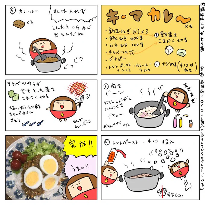 キーマカレーがおいしくできたからメモ 