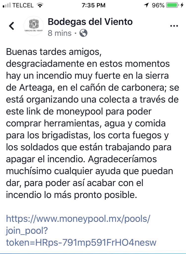 Urgente, se requiere apoyo para y contra incendio en sierra de Arteaga en Coahuila
