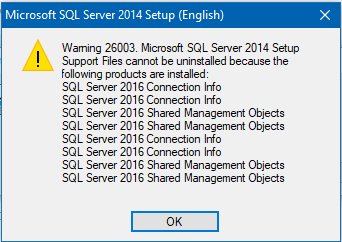 gman_dev's tweet image. Yes, because that clearly makes sense. #sqlserver2014 #uninstallyabastard #sqlserver #microsoft
