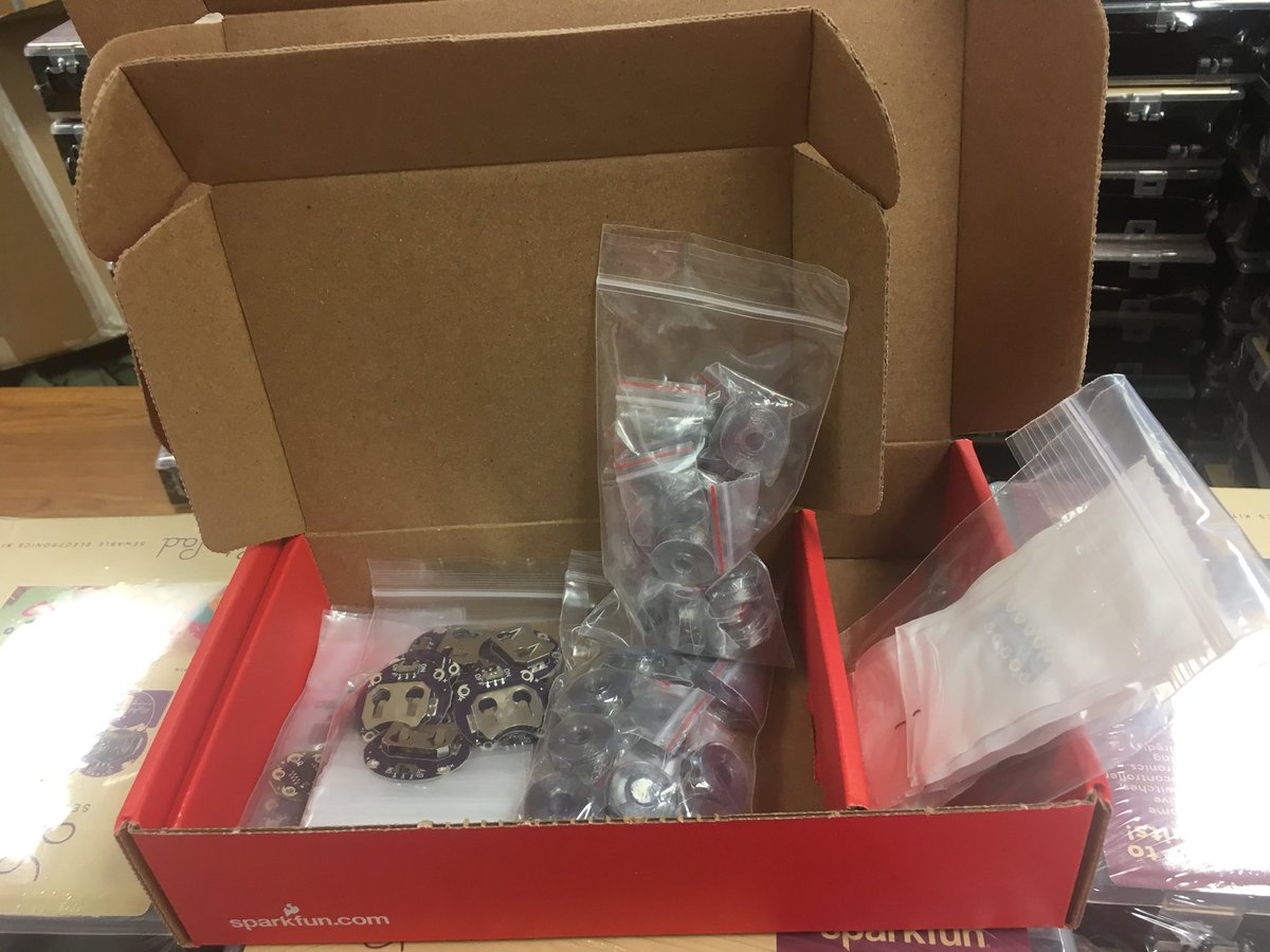 mlthrelkeld's tweet photo. Our smart textile lab shipment arrived 2day! Raiders taking it to the next level! 80 lab kits & electrical bobbins and lily pad boards... going to be a fun summer for me! Thank you https://t.co/4x9xNUT8RP! #ReaganFACS #VisitLower300 @BradRoyal_1 @bynum2009 @DP_CTE @DonorsChoose https://t.co/fMsRVPKTLU