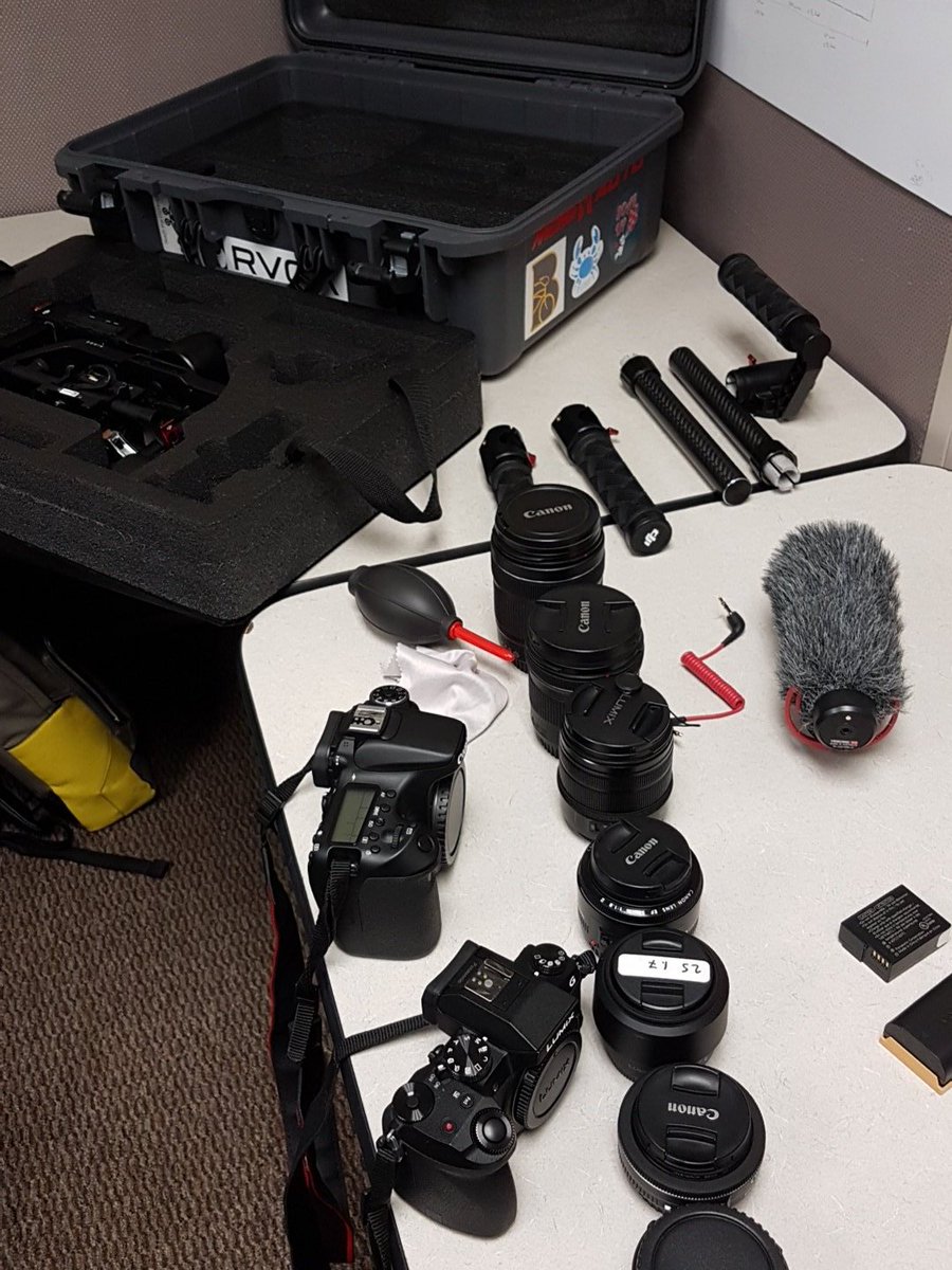TeamUnbounded's tweet photo. Just finished cleaning some of our gear π #UnboundedMovement #sony #lumix #canon https://t.co/dFxJiA5F1t