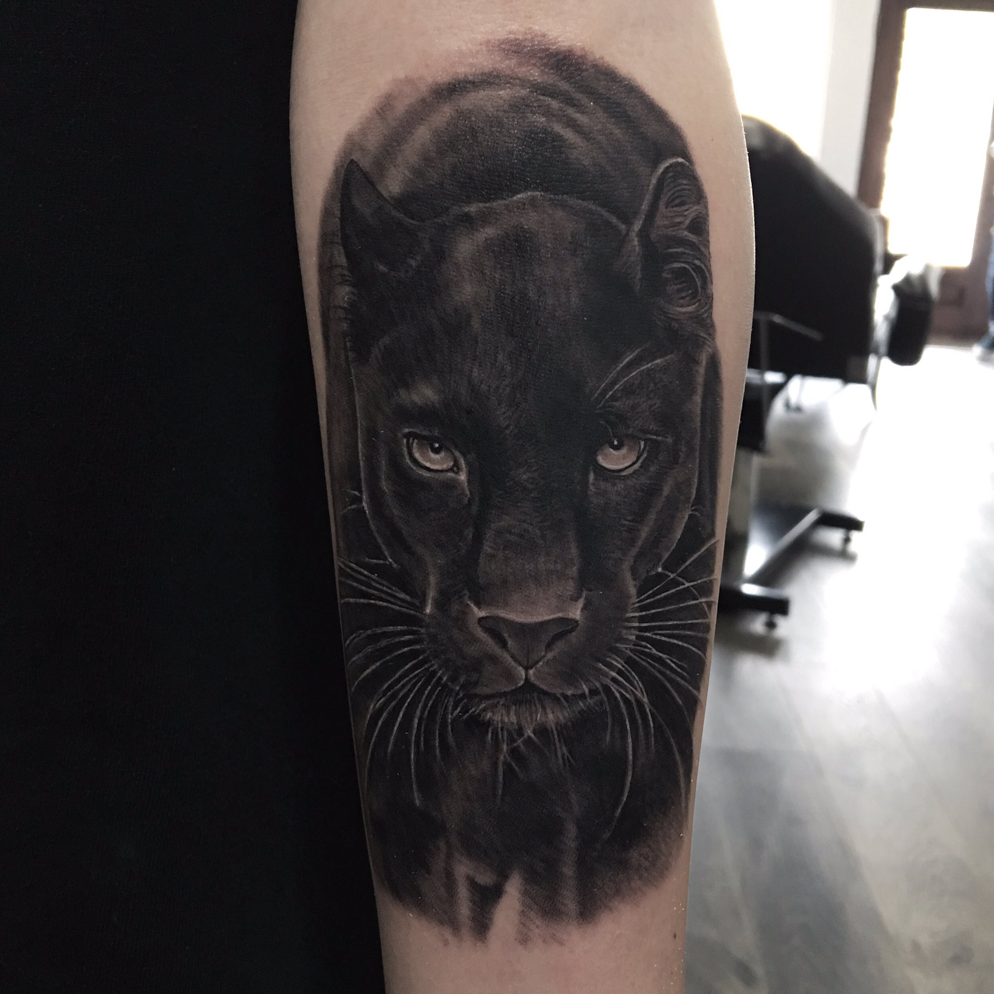 You can never go wrong with a traditional panther tattoo. 'Specially when  nopales are involved. You feel me? . #jimmyjamtattoos #dream... | Instagram