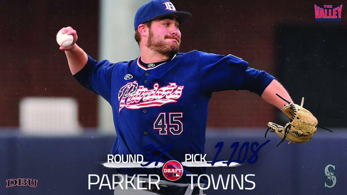 DRAFTED! Parker Towns of <a href="/DBU_Baseball/">DBU Baseball</a> goes to the <a href="/Mariners/">Seattle Mariners</a> as the 1108th pick in the #MLBDraft #MVCBaseball