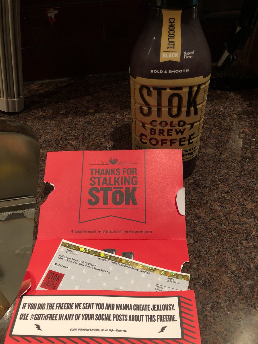 ilphay's tweet photo. Thanks to @stokcoldbrew for the coupon to try out your cold brew! Got a new fan! #GOTitFREE #coldbrewislife #coldbrew https://t.co/fpHxeDNXZm