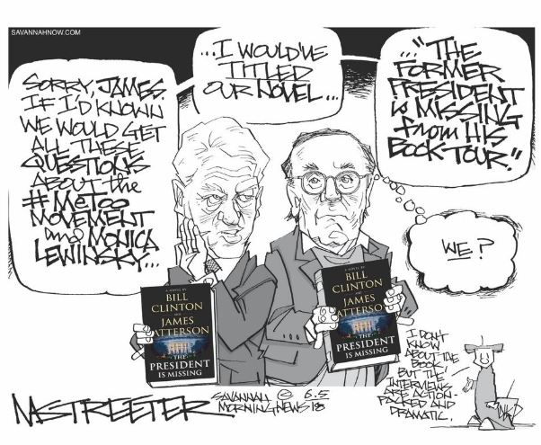 SavannahNow's tweet image. #Streeter Cartoon: A Novel Reproach: bit.ly/2JzxhRx | @MarkStreeterSMN | #Savannah