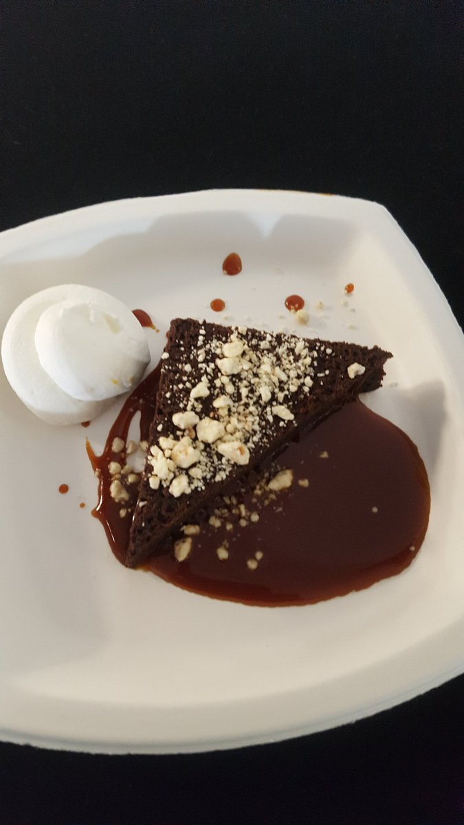 TheComino's tweet photo. A close up of the salted caramel brownie at #tastetech18 ...for science @LifesIngredient https://t.co/gku3cWKq5n