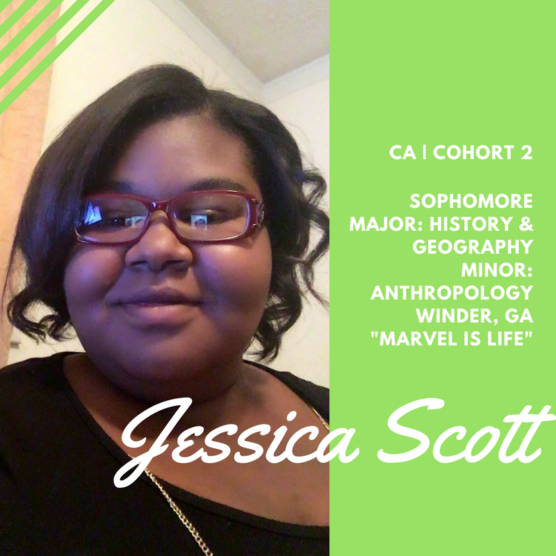 BSP_GC's tweet photo. Time to get excited! For the 10 days leading up to BSP move-in, you'll be getting to know our team 💙💚 Meet the CA for Cohort 2, Jessica Scott! https://t.co/Tc7MPaXFbb