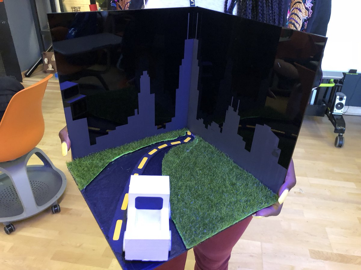 LTMakers's tweet photo. Hillary and Mairead’s final project! 3D carved, 3D printed, vinyl cut, and laser cut! #makered #ltmakers #learningbydoing @silhouetteam @Inventables @EpilogLaser https://t.co/2iv6hUNlfl