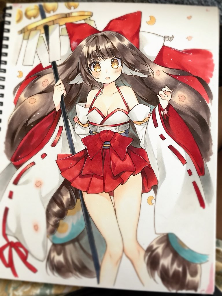 「アズールレーンの春月ちゃん
#アナログ絵 #コピック 」|とろみのイラスト