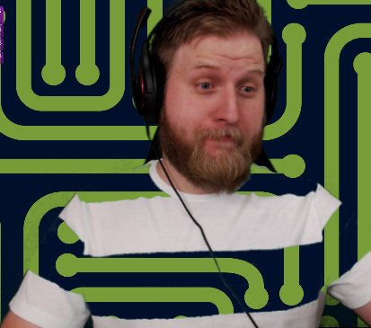 DanielOffCourse's tweet image. That feel when you have a cute new shirt that you want to wear on stream, and forget to consider how it might look with green screen effects...
#LivestreamFail #Twitch