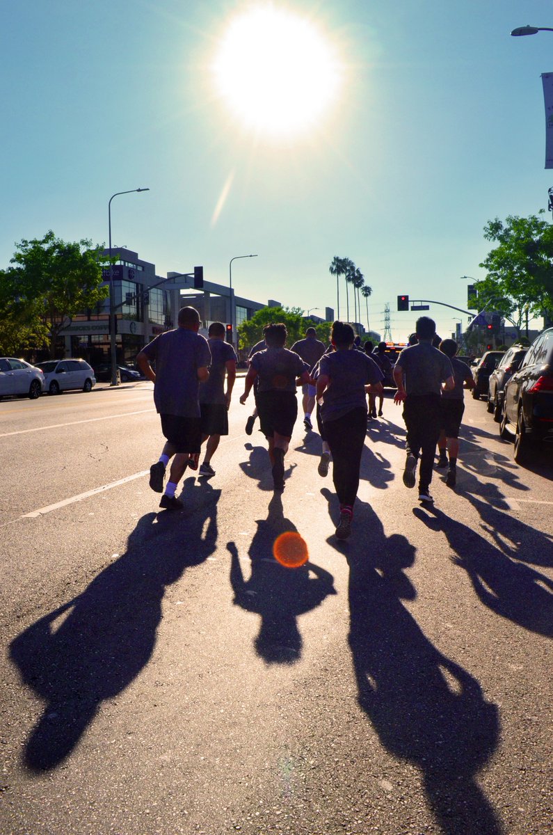 LAPDwestvalley's tweet photo. #LAPD West Valley #officers, #cadets, Jr police and #volunteers teamed up to run the Special Olympics Torch Run yesterday! Nice support from our #community members as we ran. Awesome #teamwork, everyone! Oorah!
.
.
#wval #lapdwval #police #specialolympics #run https://t.co/kPIVnESoCl