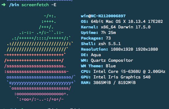kylinwin's tweet image. brew install screenfetch
#unix #systeminfo #screenfetch