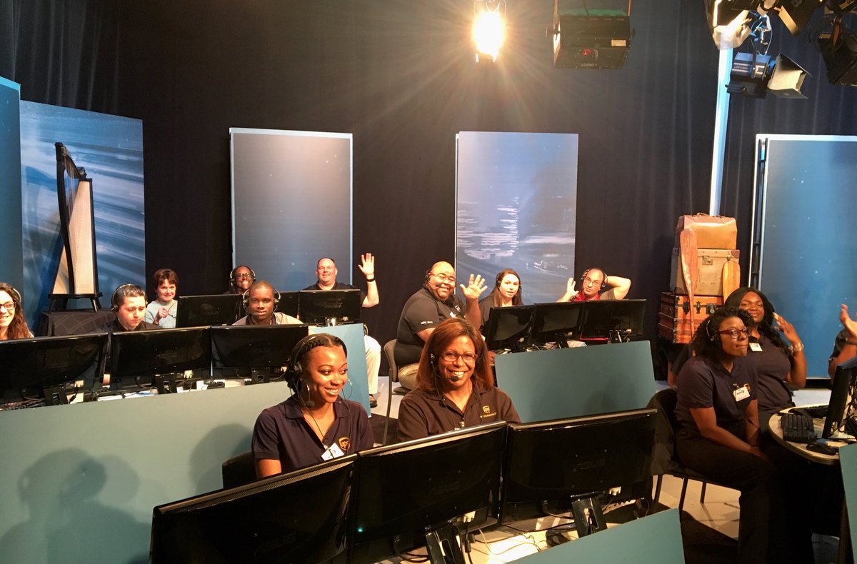 The team’s camera-ready🤩. Partners from PHL, West Chester and South Philly volunteering at <a href="/WHYY/">WHYY</a>. Tune in to see them host tonight’s live #WHYYTelethon! 🎬#SupportingEducation