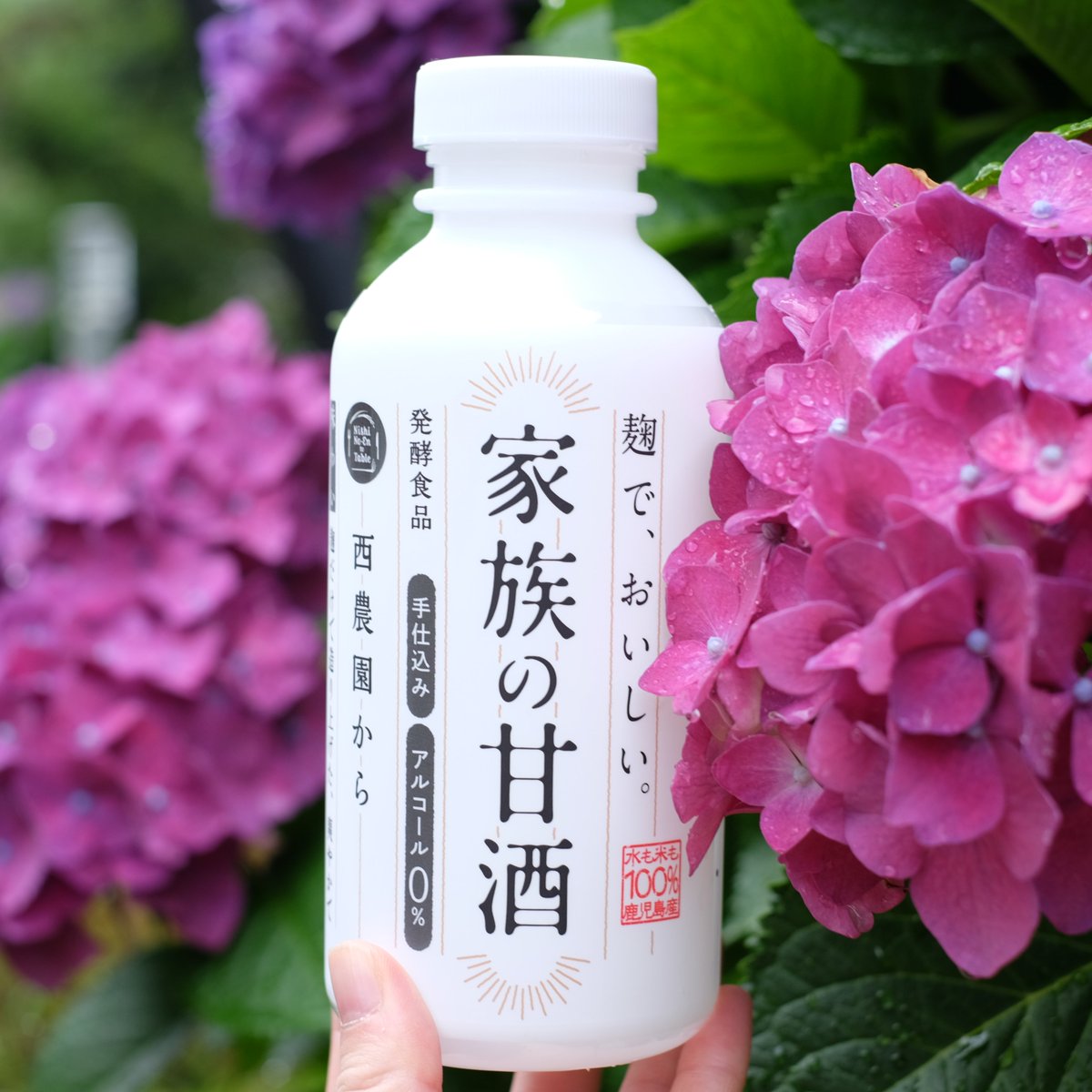 西農園株式会社 西農園のお庭には 花びら全体がピンク色に綺麗に染まった 紫陽花 もあります ピンク色の紫陽花の花言葉は 元気な女性 梅雨 時期で パッとしない天気が続きますが 家族の甘酒 を飲んで元気よく過ごしましょう 西農園株式会社 西農園のお庭には 花びら全体がピンク色に綺麗に染まった 紫陽花 もあります ピンク色の紫陽花の花言葉は 元気な女性 梅雨 時期で パッとしない天気が続きますが 家族の甘酒 を飲んで元気よく過ごしましょう