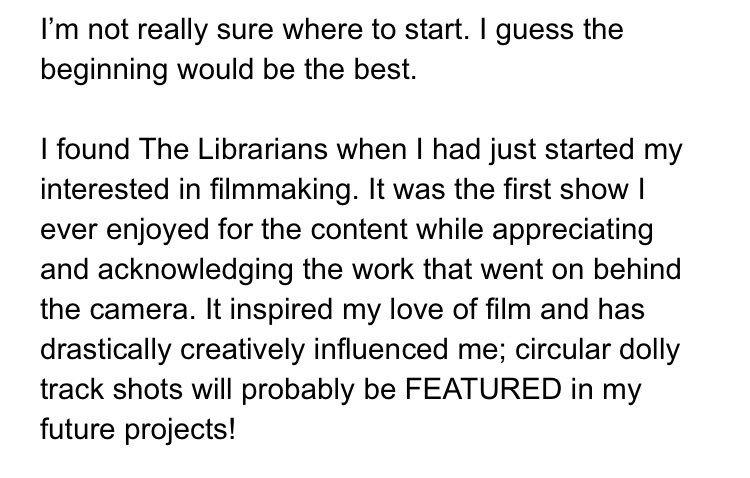 FlynnsCarnation's tweet photo. I had more than 280 characters to say

(And too many to tag @LibrariansTNT, @NancySizelove, @jedijenkins, @worldclassthief, @sanzochan, @SannetjeForWin, @katicsmoonpie, @SummerNeff, @ErinDFroehlich, @magneatohs, @Larroquettishes...)

Librarians Forever ❤️

#TheLibrarians https://t.co/m8PzT59WL1