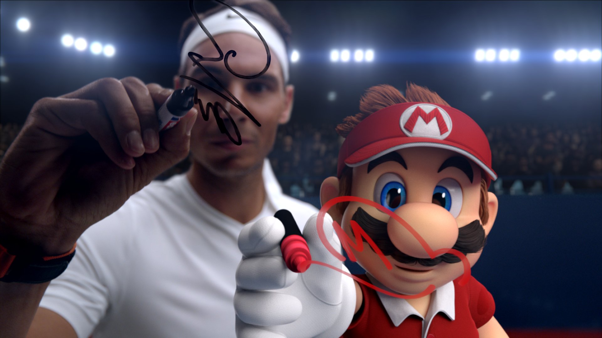 Cool trailer for Mario Tennis Aces pits Mario against world champion Rafael  Nadal【Video】