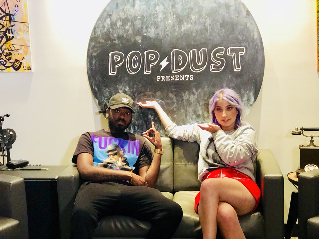 Popdust's tweet photo. Special thanks to today’s guests @arianatherose &amp; @christinaholmes for stopping by for this week’s episode of “Pop⚡️Dust Presents”! https://t.co/Y04viEf9VK