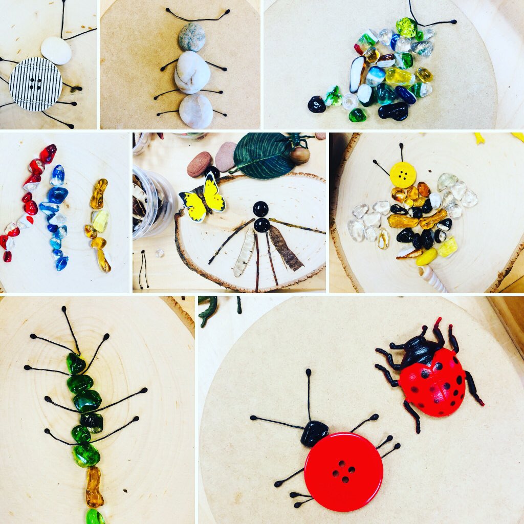 FDK_Lightning's tweet photo. More beautiful bug creations 🐞🐜🦋🐛 🐝😍 #insectinquiry #insectsareawesome #looseparts #transientart https://t.co/1H4OOquxH5