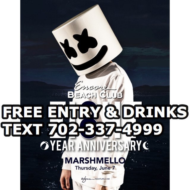 VIPatSurrender's tweet image. Encore Beach Club at Night Thursday with #MARSHMELLO for VIP guest list and bottle service text me 702-337-4999  #vegas