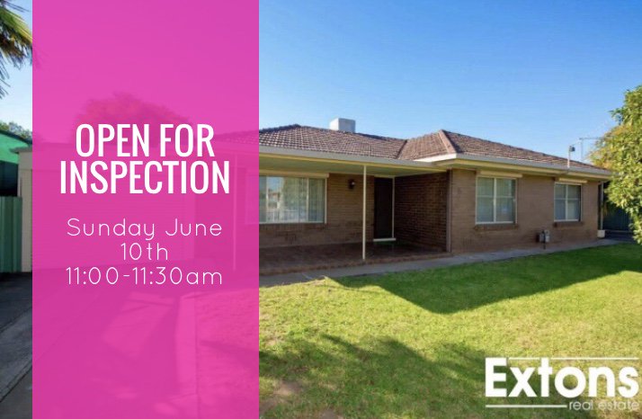 ExtonsRE's tweet image. | OPEN FOR INSPECTION |

Come along this Sunday morning to view this perfect family home, situated in prime position &amp;amp; just minutes from the main street of Yarrawonga!
Open for inspection Sunday the 10th of June, from 11:00-11:30am  
ht.ly/QJOQ30knz1D