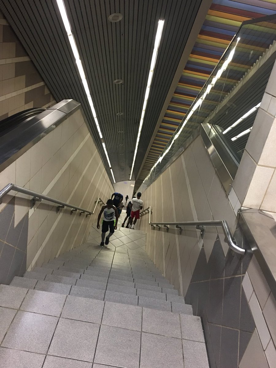DallasPAL's tweet photo. Getting ready for #BattleInBigD
Loving those stairs... feel the burn! ๐ช๐ฎโโ๏ธ๐ฅ
#YouthOutreach
#CopsNKids
#BetterTogether
#CommunityPolicing
#PAL #SheCanBox https://t.co/Gyaj3P9t7O