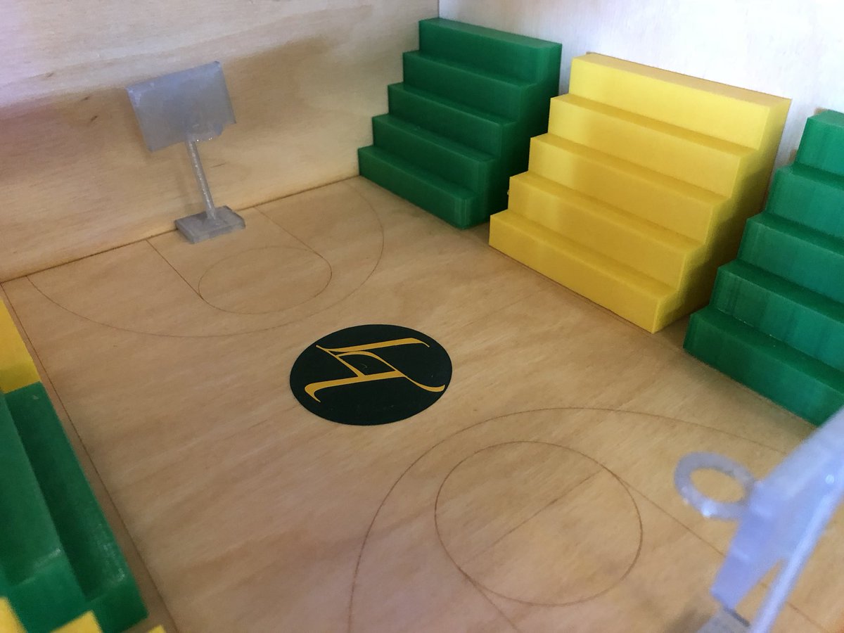 LTMakers's tweet photo. Ben and Sean’s final project! 3D carved, 3D printed, vinyl cut, and laser cut! #makered #ltmakers #learningbydoing @silhouetteam @Inventables @EpilogLaser https://t.co/o8942BmbI6