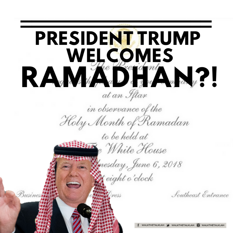 WalkTheTalkLah's tweet photo. Finally this year, President Donald Trump hosted an Iftar dinner at the White House yesterday, after breaking tradition by not hosting one last year. Trump even referred the dinner as "a sacred tradition of one of the world's great religions". New leaf?
https://t.co/wEnOSE1WP8 https://t.co/cW9PJKYtuR