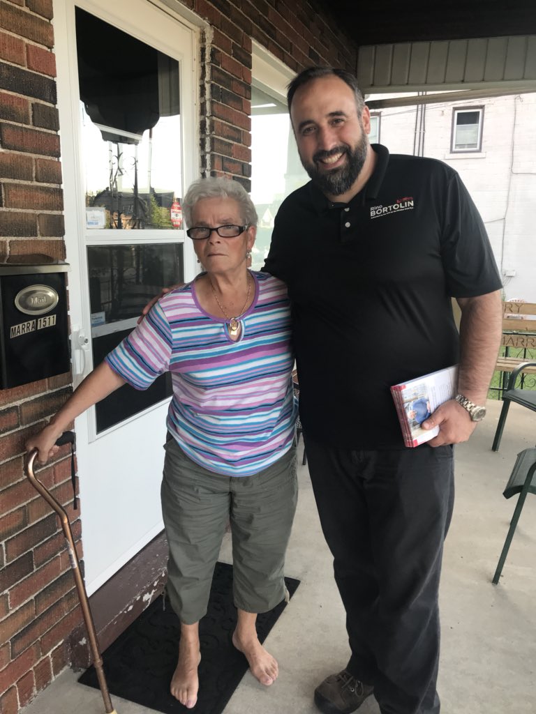 Went back to the old stomping grounds for the final Team Bortolin campaign 2018 Canvass day. Back to where @windsor_rino grew up. We even found some great political moms❤️ What a great time we’ve had! #VoteBortolin #onpoli #onelxn #YQG