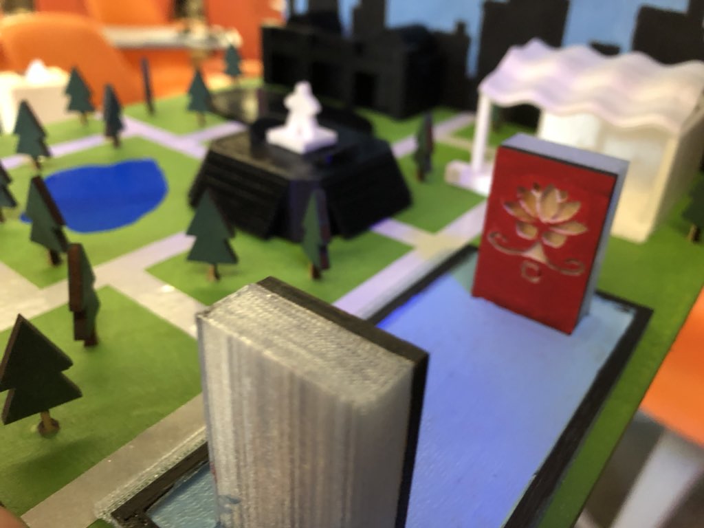 LTMakers's tweet photo. Justin and Ricky’s final project! 3D carved, 3D printed, vinyl cut, and laser cut! #makered #ltmakers #learningbydoing @silhouetteam @Inventables @EpilogLaser https://t.co/qd3qd2DAdi