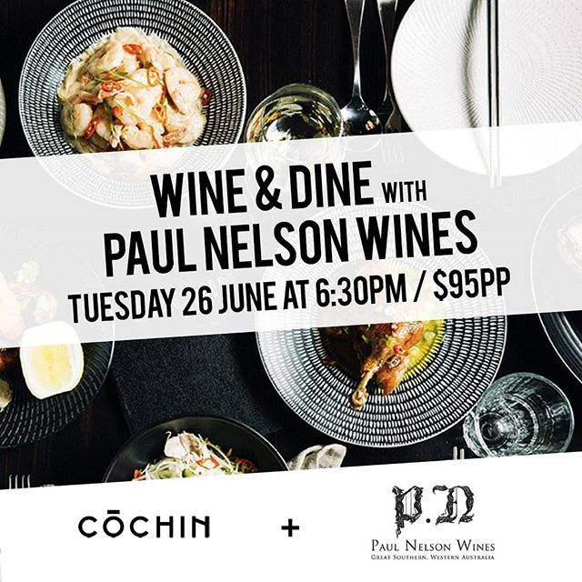 Cochinmelb's tweet photo. Look who’s coming to dinner at Cochin… @paulnelson_wines

In conjunction with Paul Nelson and the Nelson Wine Co, Cochin Wine Bar &amp; Restaurant is excited to invite you to our next wine and dine night, Tuesday 26 June at 6:30pm. 
Join us for an exclusive presentation by Paul … https://t.co/lLjTSmet7G
