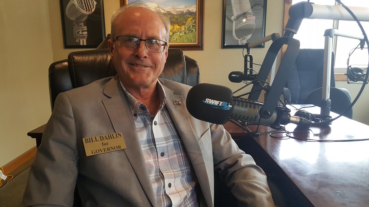 ElectDahlin's tweet photo. It was a pleasure to discuss the WY governor race at Star Valley Independent radio yesterday. I am running for WY to think differently about growing the economy, and to promote fiscal responsibility in state budget management. https://t.co/nvkjTxZCPX