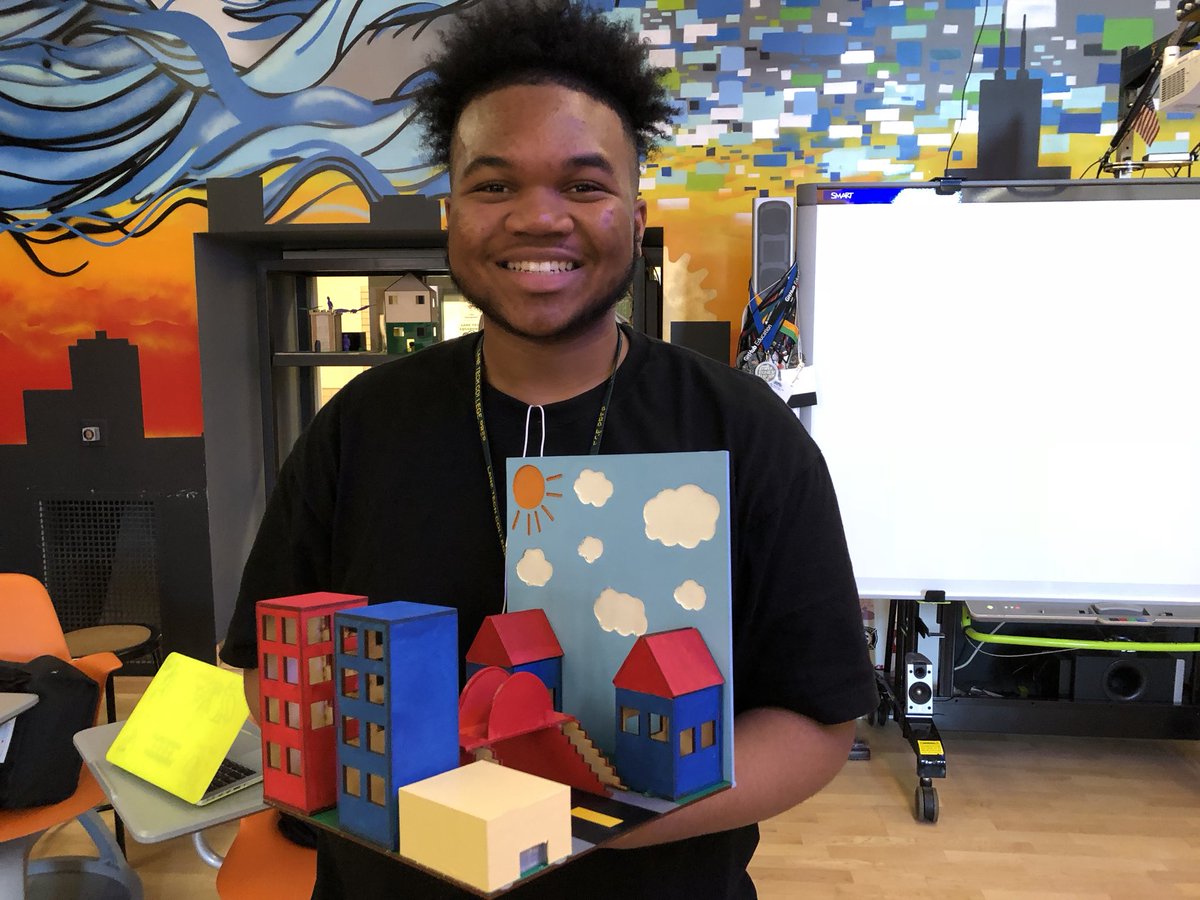 LTMakers's tweet photo. Isaiah and Theo’s final project! 3D carved, 3D printed, vinyl cut, and laser cut! #makered #ltmakers #learningbydoing @silhouetteam @Inventables @EpilogLaser https://t.co/hb44Uj7Fwz